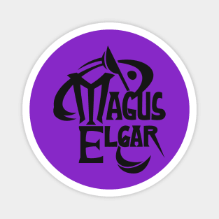 Magus Elgar Logo Black Magnet